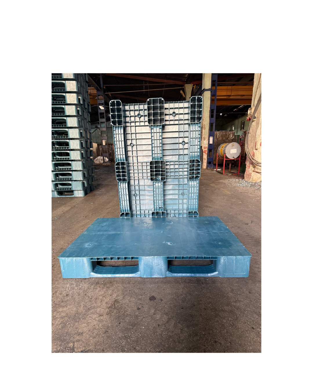 P-13 80x120 cm Mavi Renk Plastik Palet