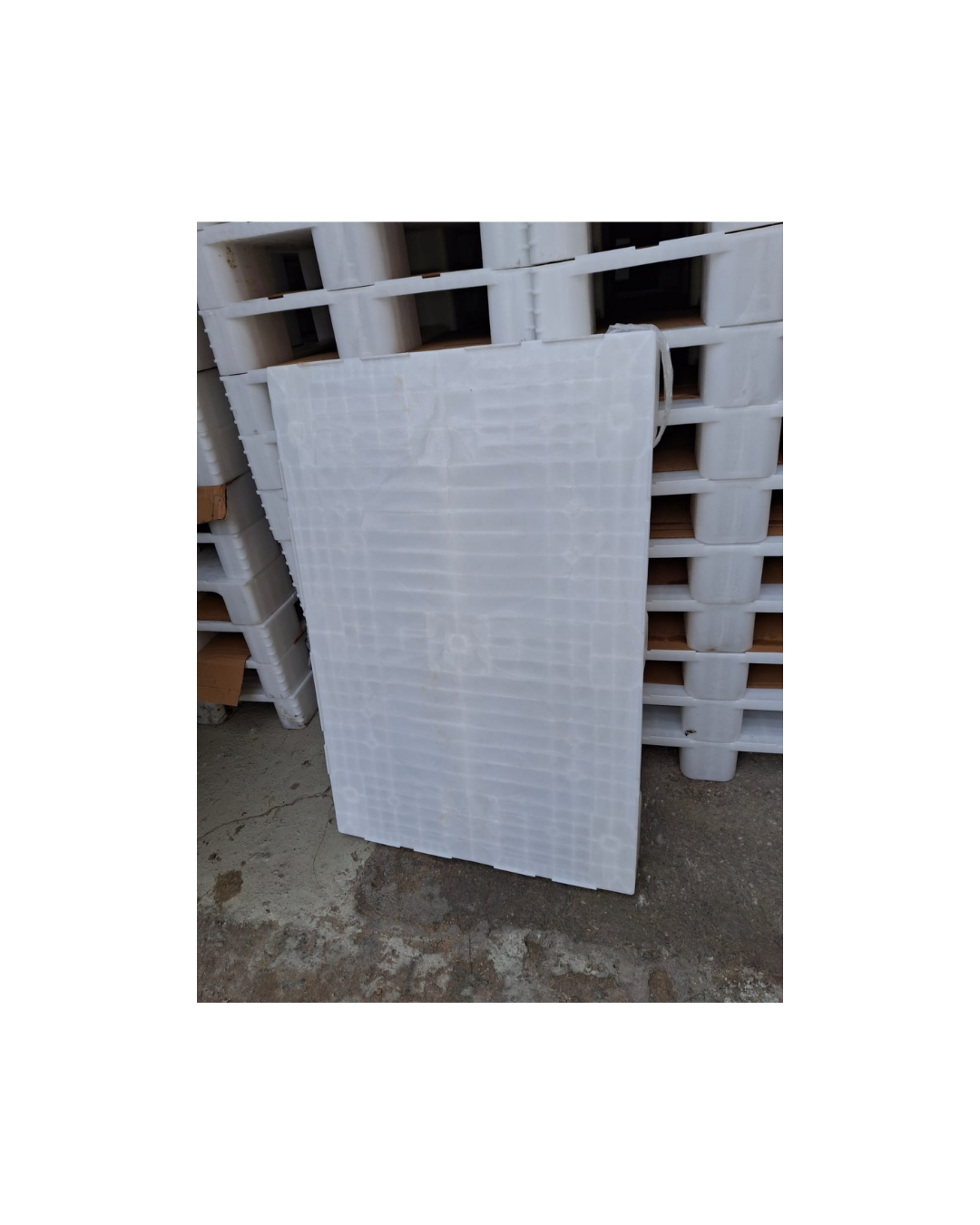 A1 - 80x120cm Beyaz renk Plastik Palet