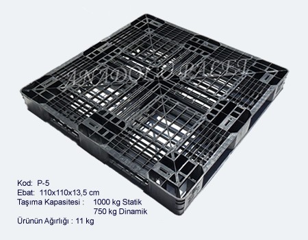 P5 - 110x110x13,5 cm Plastik Palet